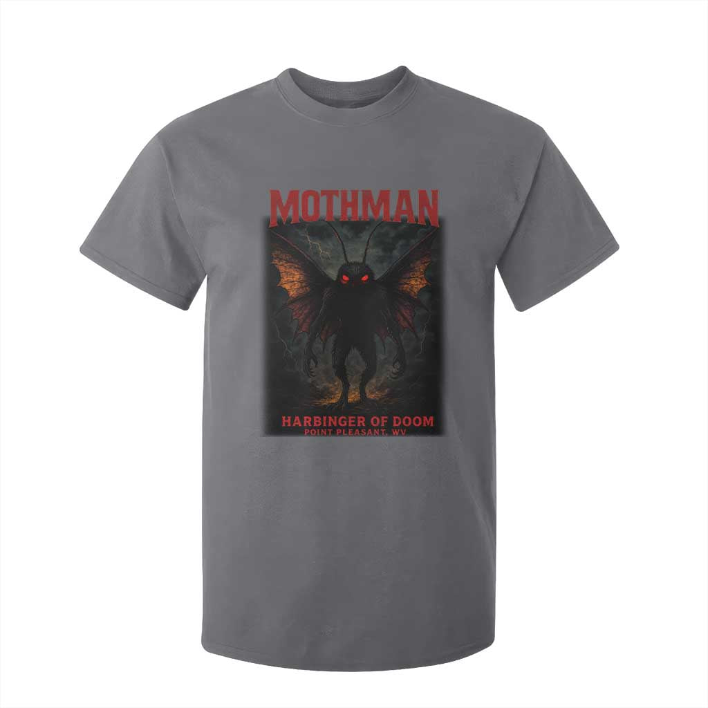 Mothman T Shirt For Kid Horror Harbinger of Doom Urban Myth Cryptid Creature TS10 Charcoal Print Your Wear