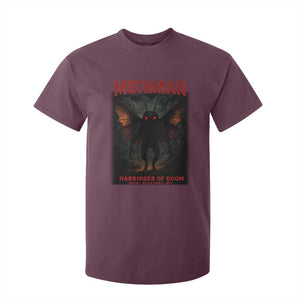 Mothman T Shirt For Kid Horror Harbinger of Doom Urban Myth Cryptid Creature TS10 Maroon Print Your Wear