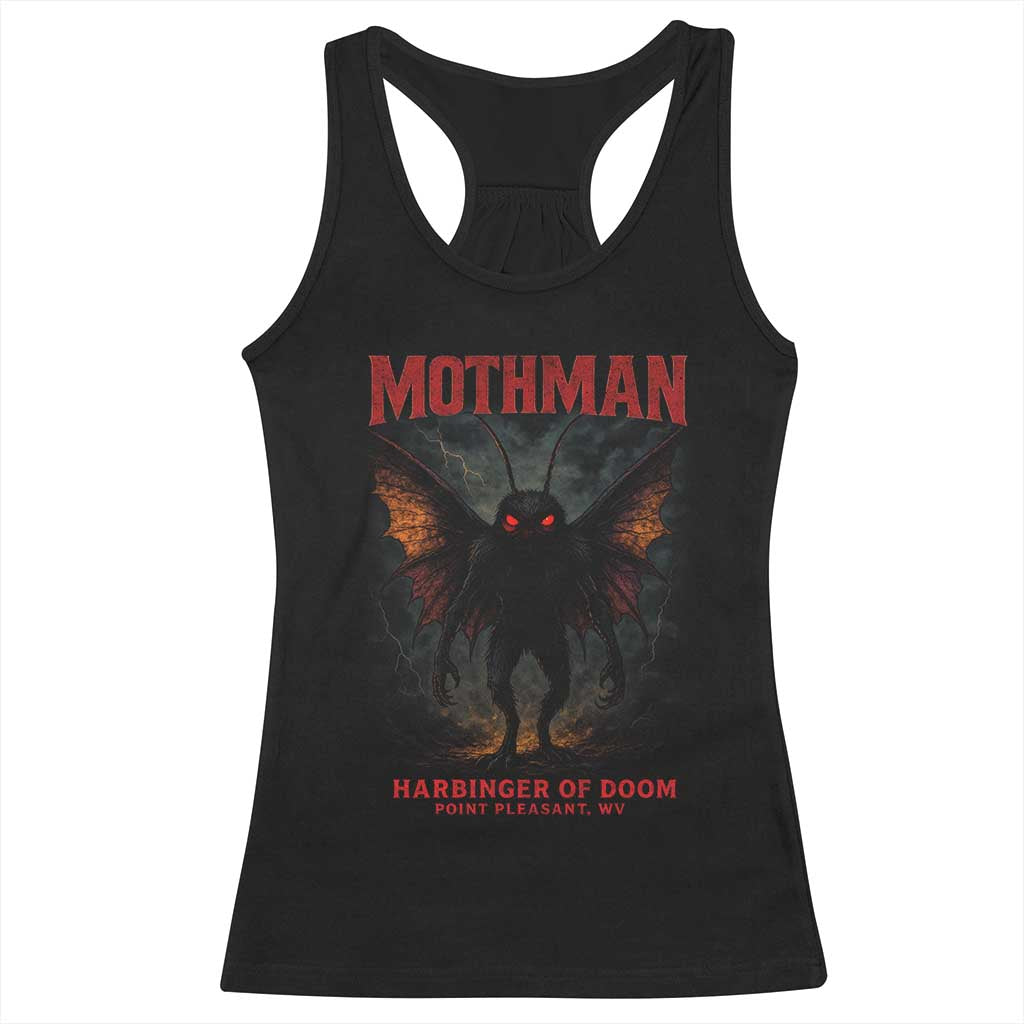 Mothman Racerback Tank Top Horror Harbinger of Doom Urban Myth Cryptid Creature TS10 Black Print Your Wear