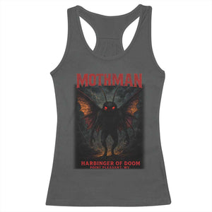 Mothman Racerback Tank Top Horror Harbinger of Doom Urban Myth Cryptid Creature TS10 Dark Heather Print Your Wear