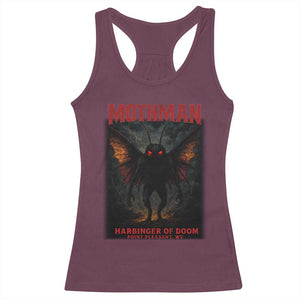 Mothman Racerback Tank Top Horror Harbinger of Doom Urban Myth Cryptid Creature TS10 Maroon Print Your Wear