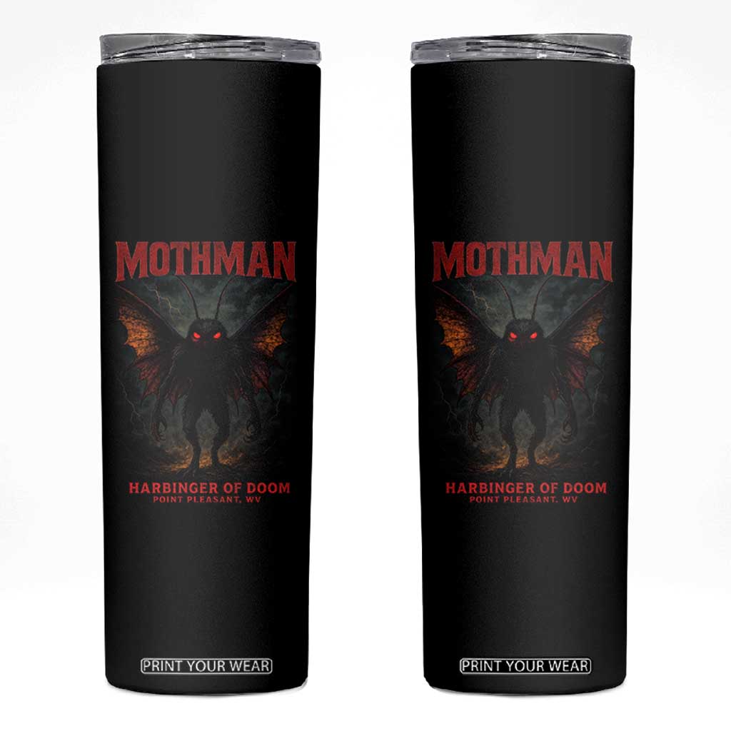Mothman Skinny Tumbler Horror Harbinger of Doom Urban Myth Cryptid Creature TS10 Black Print Your Wear