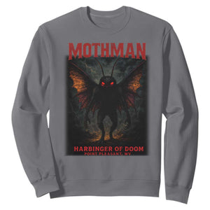 Mothman Sweatshirt Horror Harbinger of Doom Urban Myth Cryptid Creature TS10 Charcoal Print Your Wear