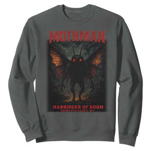Mothman Sweatshirt Horror Harbinger of Doom Urban Myth Cryptid Creature TS10 Dark Heather Print Your Wear