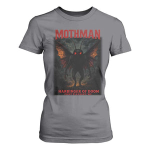 Mothman T Shirt For Women Horror Harbinger of Doom Urban Myth Cryptid Creature TS10 Charcoal Print Your Wear