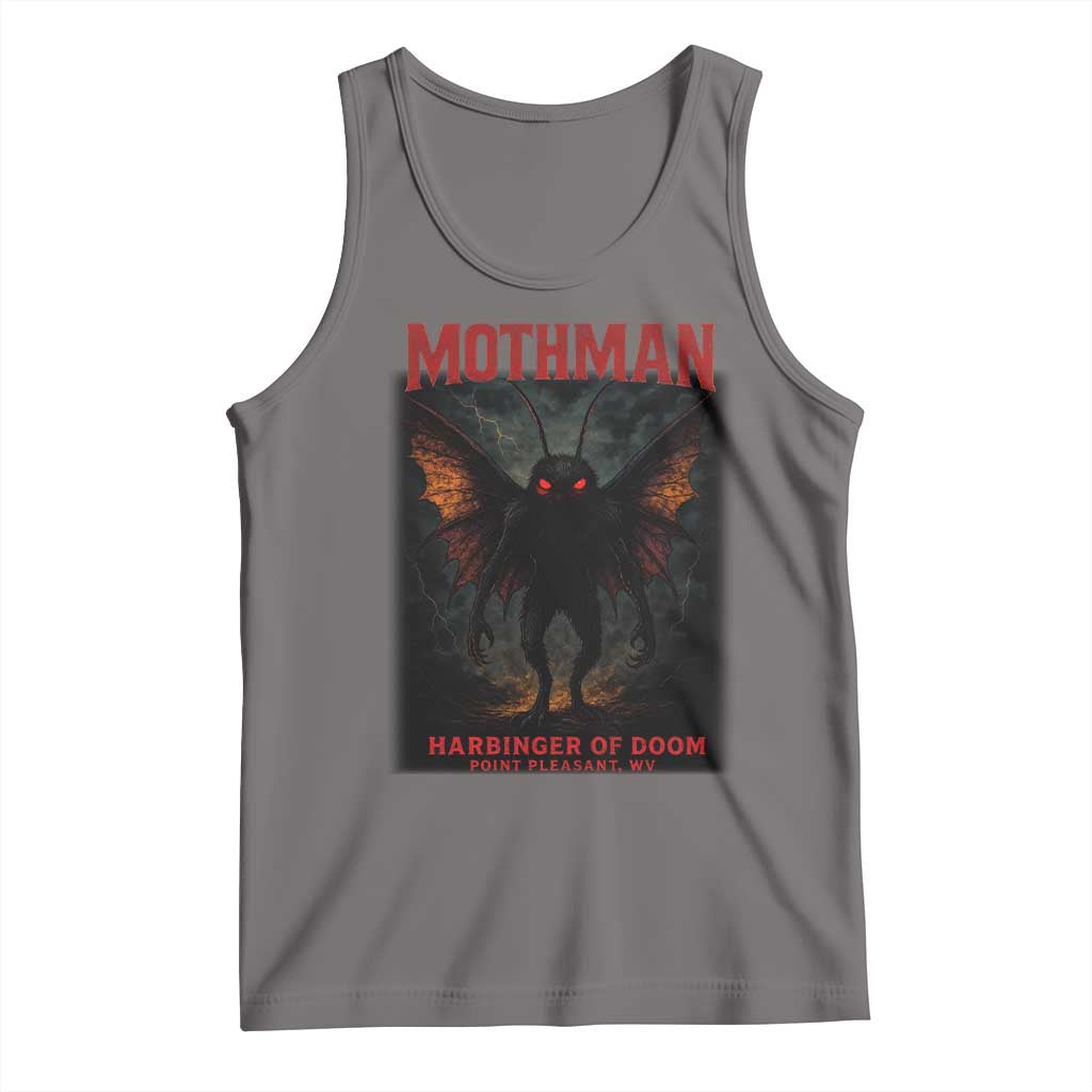 Mothman Tank Top Horror Harbinger of Doom Urban Myth Cryptid Creature TS10 Deep Heather Print Your Wear