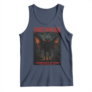 Mothman Tank Top Horror Harbinger of Doom Urban Myth Cryptid Creature TS10 Navy Print Your Wear