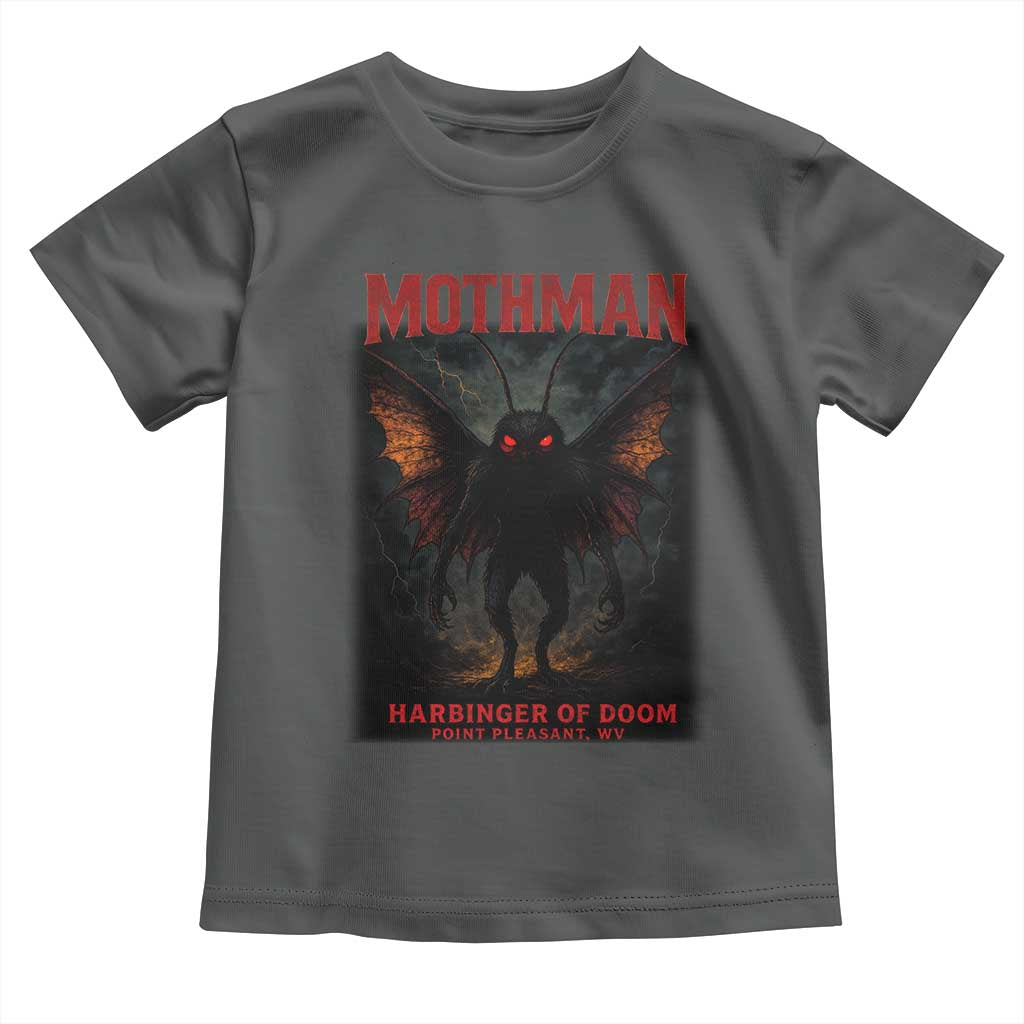 Mothman Toddler T Shirt Horror Harbinger of Doom Urban Myth Cryptid Creature TS10 Dark Heather Print Your Wear