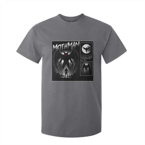 Mothman T Shirt For Kid Retro Horror Manga Urban Myth Cryptid Creature TS10 Charcoal Print Your Wear