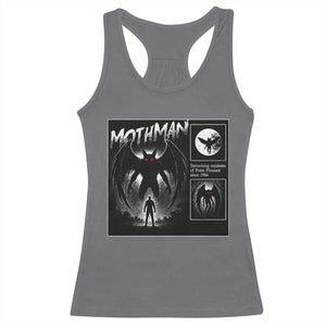 Mothman Racerback Tank Top Retro Horror Manga Urban Myth Cryptid Creature TS10 Charcoal Print Your Wear