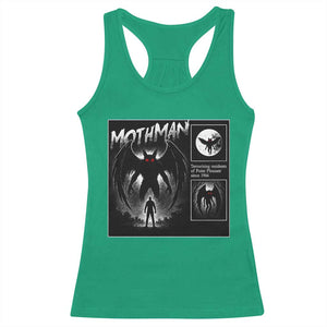 Mothman Racerback Tank Top Retro Horror Manga Urban Myth Cryptid Creature TS10 Irish Green Print Your Wear