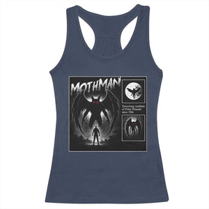 Mothman Racerback Tank Top Retro Horror Manga Urban Myth Cryptid Creature TS10 Navy Print Your Wear