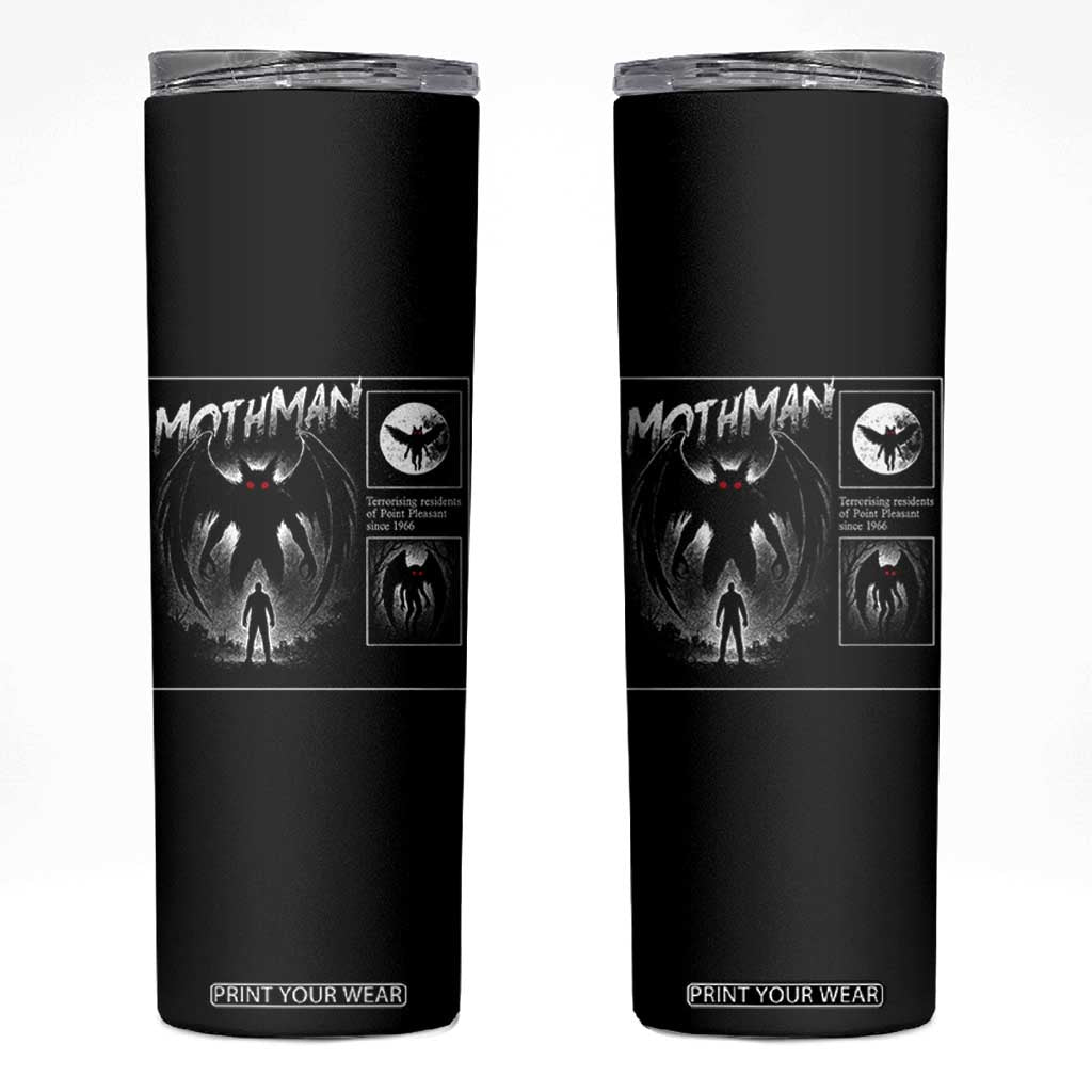 Mothman Skinny Tumbler Retro Horror Manga Urban Myth Cryptid Creature TS10 Black Print Your Wear