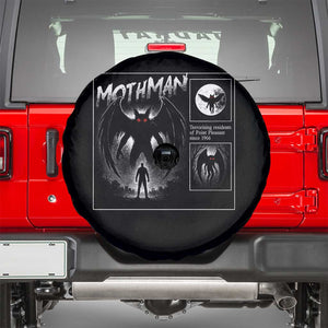 Mothman Spare Tire Cover Retro Horror Manga Urban Myth Cryptid Creature TS10 Black Print Your Wear