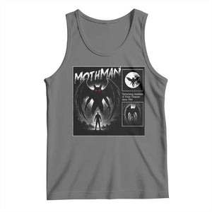 Mothman Tank Top Retro Horror Manga Urban Myth Cryptid Creature TS10 Black Heather Print Your Wear