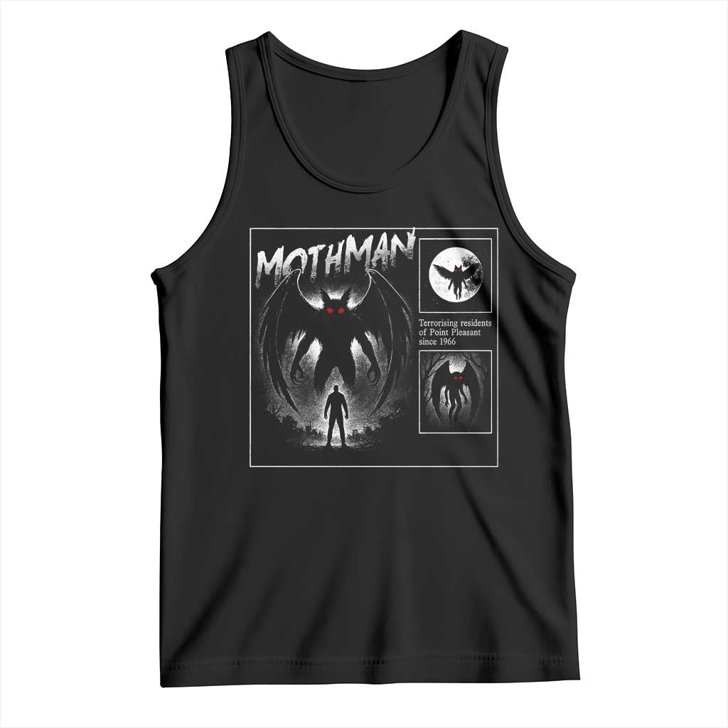 Mothman Tank Top Retro Horror Manga Urban Myth Cryptid Creature TS10 Black Print Your Wear
