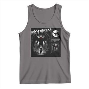 Mothman Tank Top Retro Horror Manga Urban Myth Cryptid Creature TS10 Deep Heather Print Your Wear