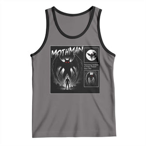 Mothman Tank Top Retro Horror Manga Urban Myth Cryptid Creature TS10 Deep Heather Black Print Your Wear