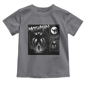 Mothman Toddler T Shirt Retro Horror Manga Urban Myth Cryptid Creature TS10 Charcoal Print Your Wear