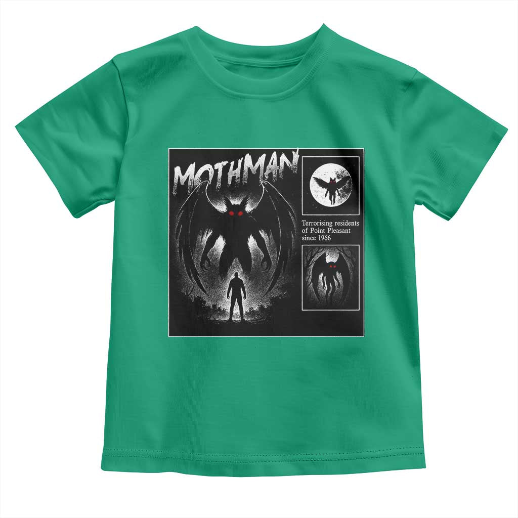 Mothman Toddler T Shirt Retro Horror Manga Urban Myth Cryptid Creature TS10 Irish Green Print Your Wear