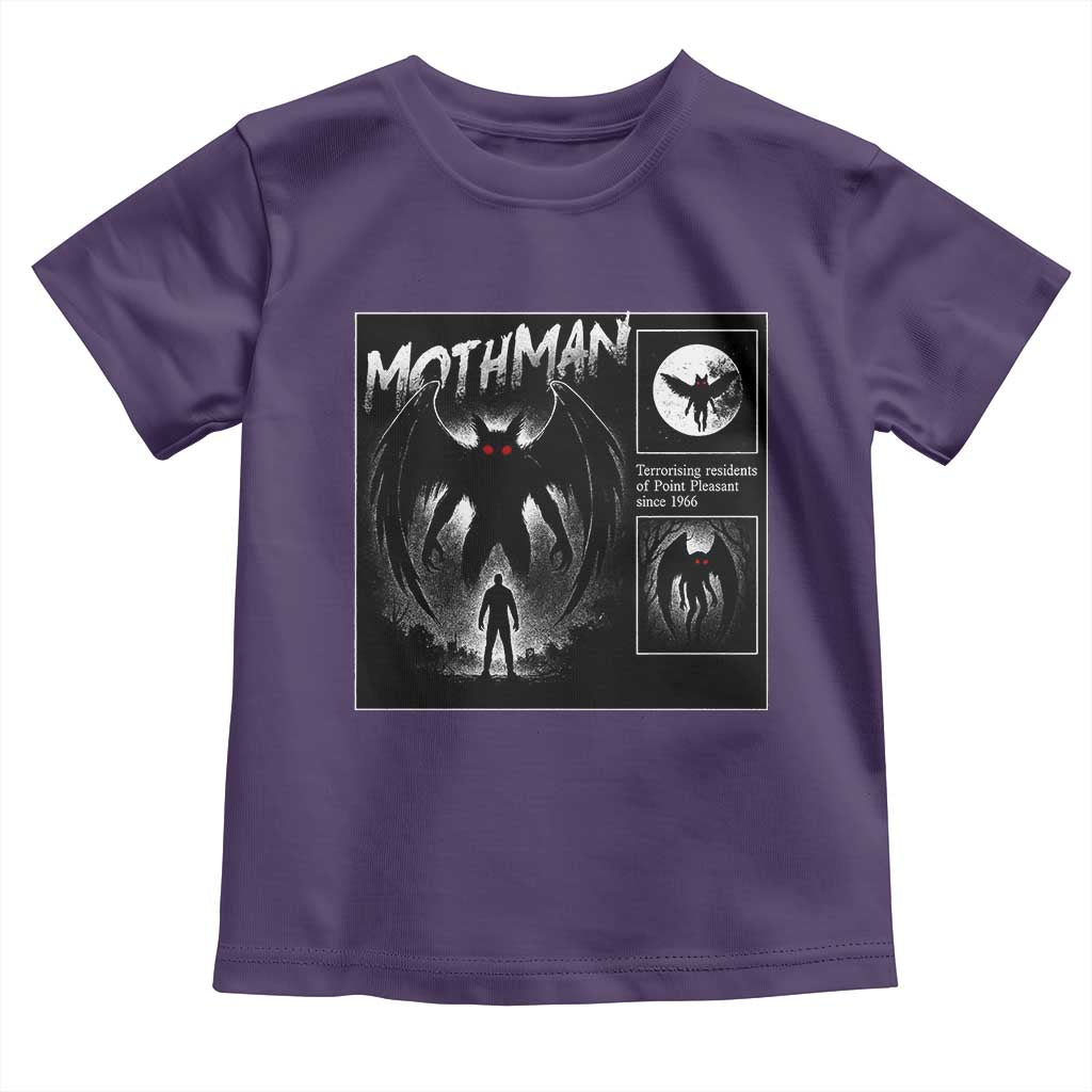 Mothman Toddler T Shirt Retro Horror Manga Urban Myth Cryptid Creature TS10 Purple Print Your Wear