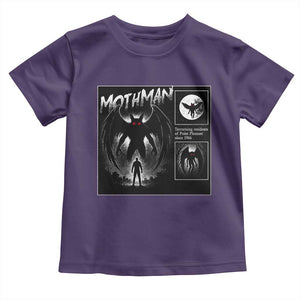 Mothman Toddler T Shirt Retro Horror Manga Urban Myth Cryptid Creature TS10 Purple Print Your Wear