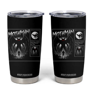 Mothman Tumbler Cup Retro Horror Manga Urban Myth Cryptid Creature TS10 Black Print Your Wear