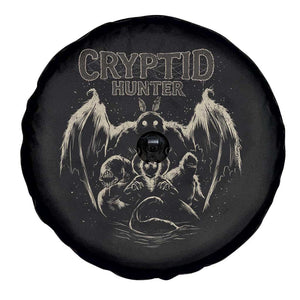 Retro Cryptid Hunter Spare Tire Cover Mothman Bigfoot Loch Ness Monster Cryptids TS10 Print Your Wear