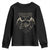 Retro Cryptid Hunter Youth Sweatshirt Mothman Bigfoot Loch Ness Monster Cryptids TS10 Black Print Your Wear