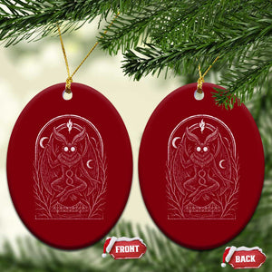 Mothman Ceramic Ornament Cryptid Paranormal Occult Horror Gothic Monster TS10 Print Your Wear