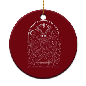 Mothman Ceramic Ornament Cryptid Paranormal Occult Horror Gothic Monster TS10 1pc Red Print Your Wear