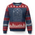 Mothman Ugly Christmas Sweater Cryptid Paranormal Occult Horror Gothic Monster TS10 Navy Red Print Your Wear
