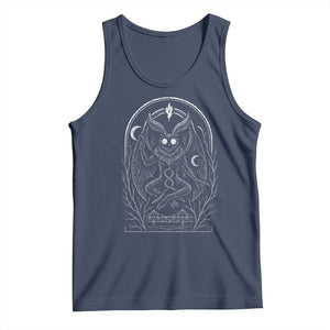 Mothman Tank Top Cryptid Paranormal Occult Horror Gothic Monster TS10 Navy Print Your Wear