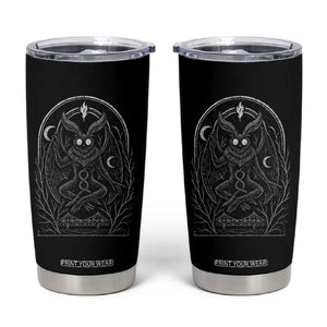 Mothman Tumbler Cup Cryptid Paranormal Occult Horror Gothic Monster TS10 Black Print Your Wear