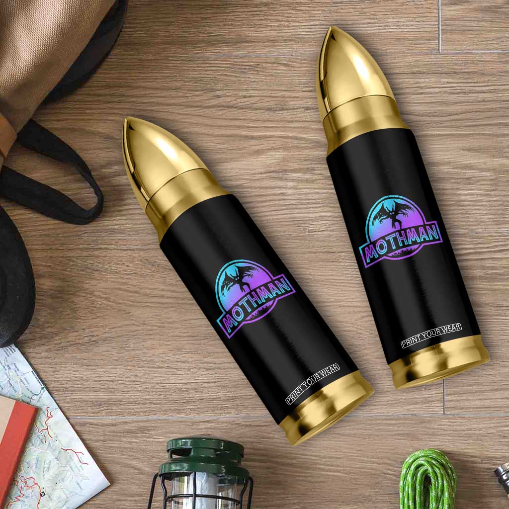 Mothman Bullet Tumbler Retro Neon Cryptid Paranormal Horror Monster TS10 Print Your Wear