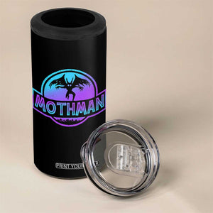 Mothman 4 in 1 Can Cooler Tumbler Retro Neon Cryptid Paranormal Horror Monster TS10 Print Your Wear