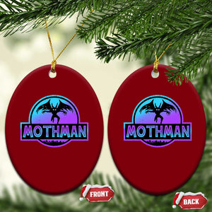 Mothman Ceramic Ornament Retro Neon Cryptid Paranormal Horror Monster TS10 Print Your Wear