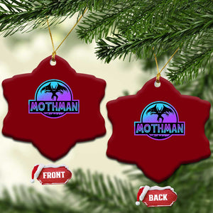 Mothman Ceramic Ornament Retro Neon Cryptid Paranormal Horror Monster TS10 Print Your Wear