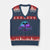 Mothman V-Neck Knit Sweater Vest Retro Neon Cryptid Paranormal Horror Monster TS10 Navy Red Print Your Wear