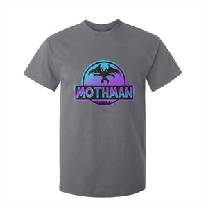 Mothman T Shirt For Kid Retro Neon Cryptid Paranormal Horror Monster TS10 Charcoal Print Your Wear
