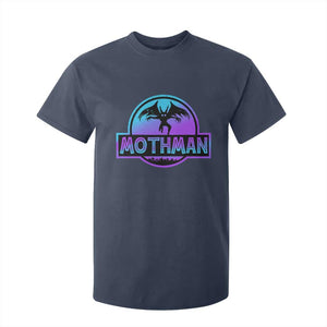 Mothman T Shirt For Kid Retro Neon Cryptid Paranormal Horror Monster TS10 Navy Print Your Wear