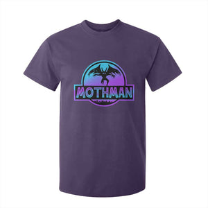Mothman T Shirt For Kid Retro Neon Cryptid Paranormal Horror Monster TS10 Purple Print Your Wear