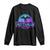 Mothman Long Sleeve Shirt Retro Neon Cryptid Paranormal Horror Monster TS10 Black Print Your Wear