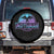 Mothman Spare Tire Cover Retro Neon Cryptid Paranormal Horror Monster TS10 No hole Black Print Your Wear