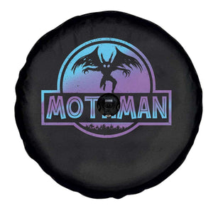 Mothman Spare Tire Cover Retro Neon Cryptid Paranormal Horror Monster TS10 Print Your Wear