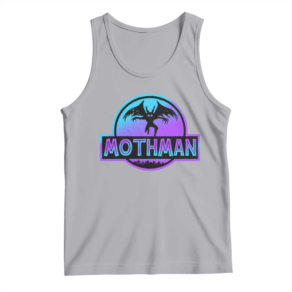 Mothman Tank Top Retro Neon Cryptid Paranormal Horror Monster TS10 Athletic Heather Print Your Wear