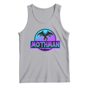 Mothman Tank Top Retro Neon Cryptid Paranormal Horror Monster TS10 Athletic Heather Print Your Wear