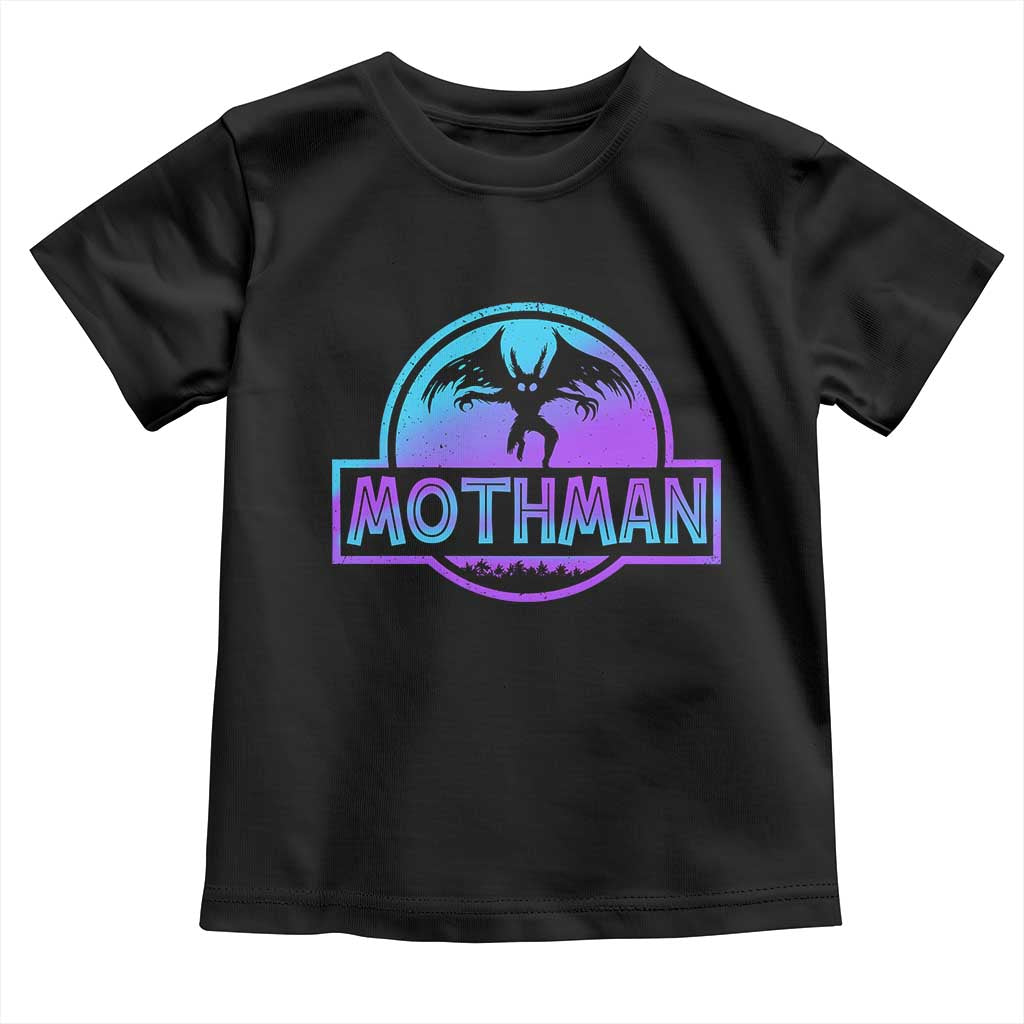 Mothman Toddler T Shirt Retro Neon Cryptid Paranormal Horror Monster TS10 Black Print Your Wear