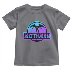 Mothman Toddler T Shirt Retro Neon Cryptid Paranormal Horror Monster TS10 Charcoal Print Your Wear