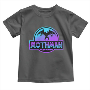 Mothman Toddler T Shirt Retro Neon Cryptid Paranormal Horror Monster TS10 Dark Heather Print Your Wear